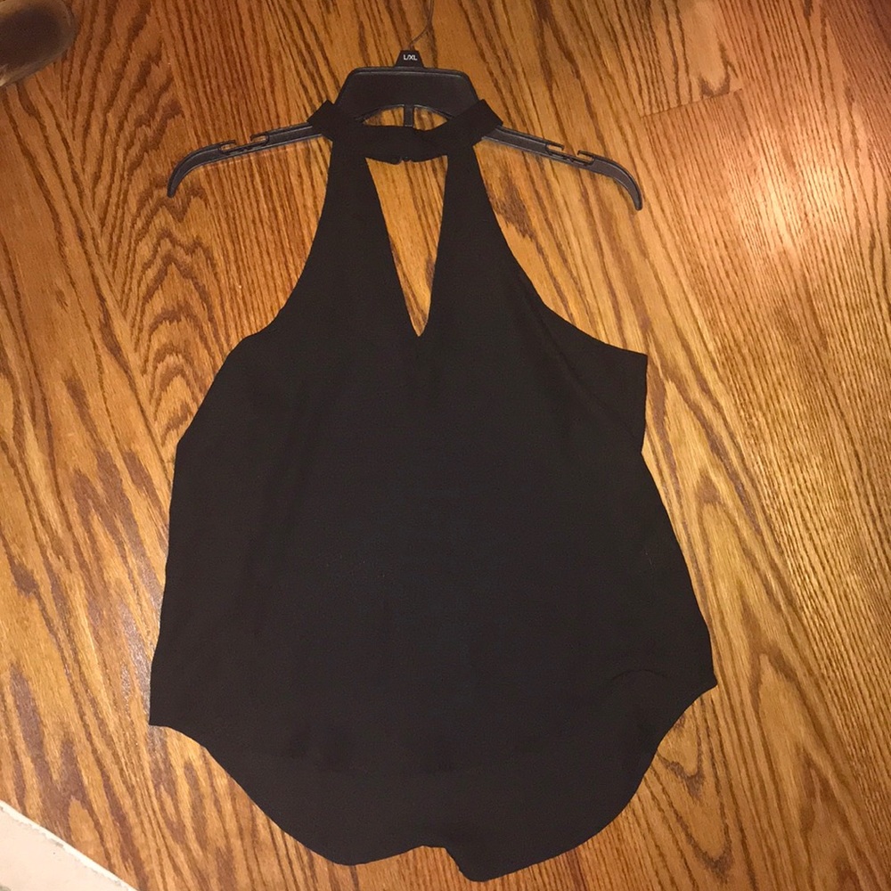 High Neck cutout tank top